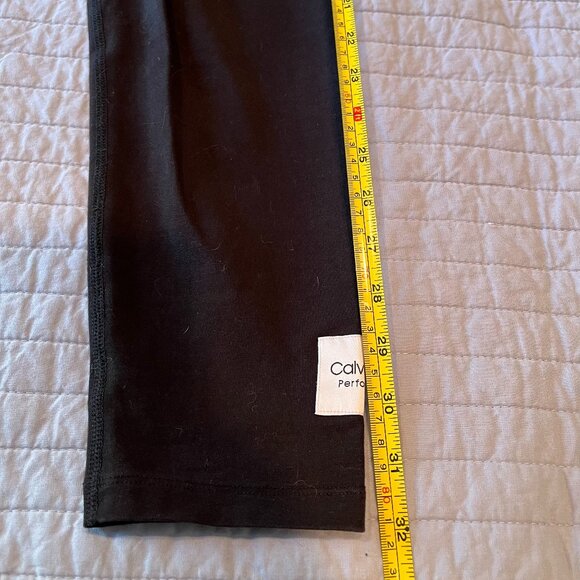 Calvin Klein Performance Stretch Yoga Workout Capris, black, size M - Picture 6 of 8